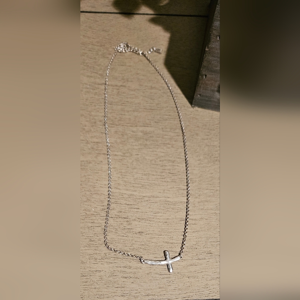 .925 Sterling Silver Eternal Cross Necklace
